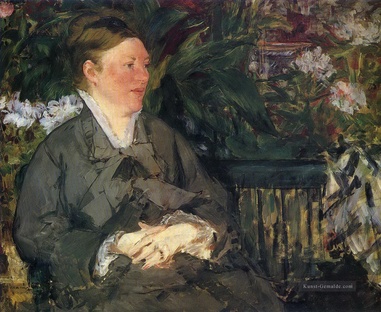 Madame Manet im Wintergarten Eduard Manet Ölgemälde